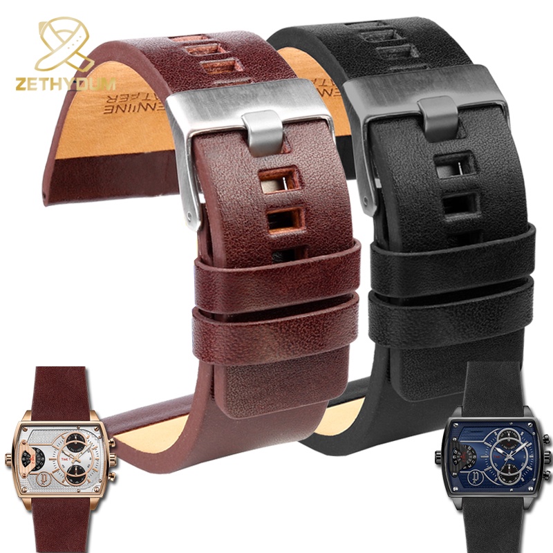 Genuine Calf Hide Leather Watchbands For Diesel DZ4344 4323 1657 Watch Strap Men's Wrist Watch B