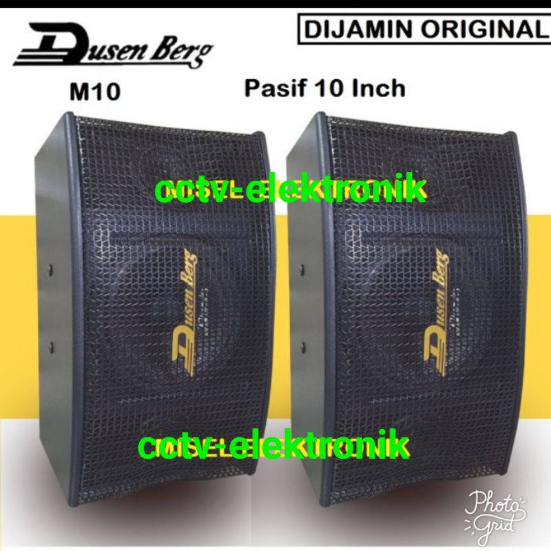 SPEAKER KARAOEKE PASIF 10 INCH DUSENBERG M10 SEPASANG ORIGINAL