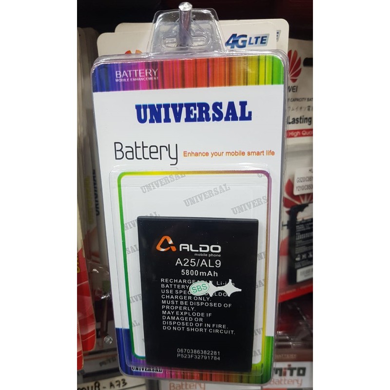 Battery Batre Baterai Aldo A25 Kecil AL9