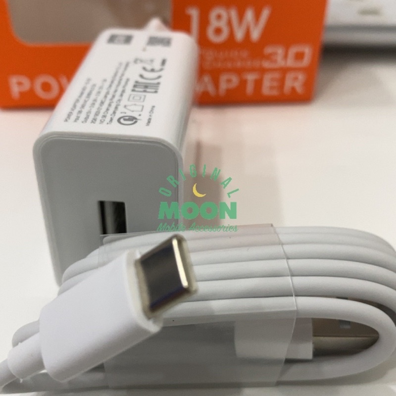 CHARGER MDY-10-EF 18W KABEL TYPE C FAST CHARGING original 100 FOR XIAOMI REDMI 8 / REDMI 9 / REDMI 10A / REDMI 10 / REDMI NOTE 8 / REDMI NOTE 9