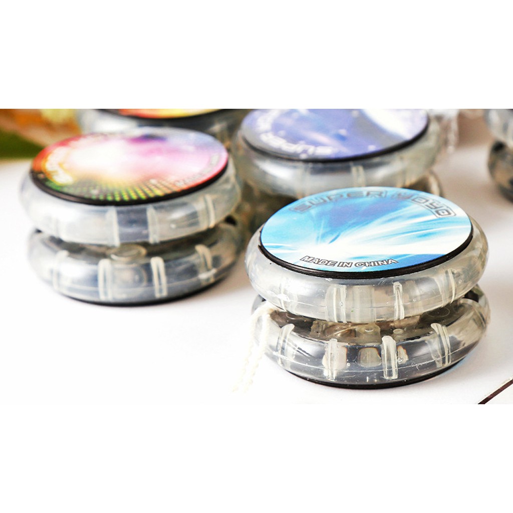 794 Mainan Anak Yoyo Plastik Bearing Dengan Lampu Kinetik Gerakan