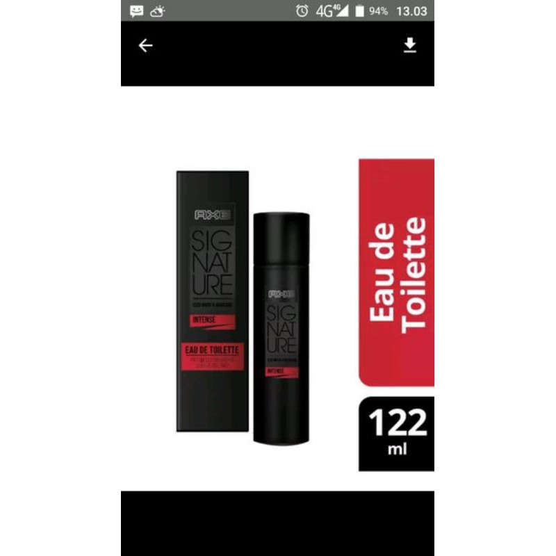 Axe signature iced musk & rhubarb intense 122ml
