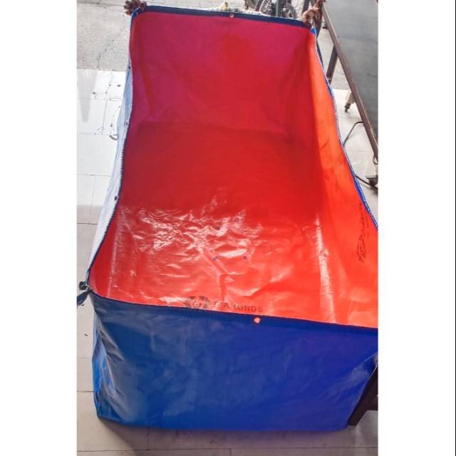 Terpal kolam kotak 95x95x40 A12