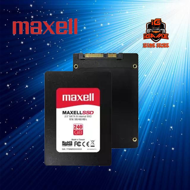 READY AGAN SSD MAXELL 240GB SATA III Read : Up To 500 MB/s HEMAT HEBAT