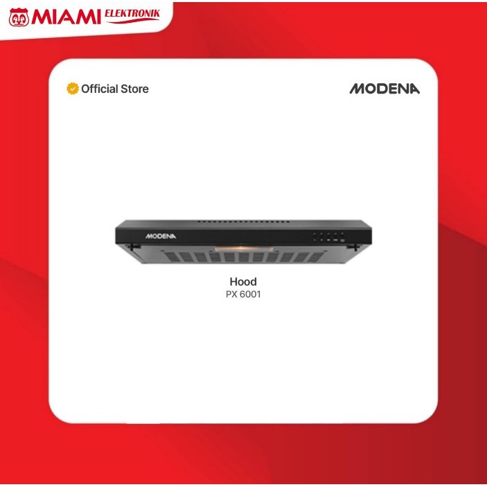 Paket Kompor Tanam Modena BH 0725 dan Slim Cooker Hood PX 6001