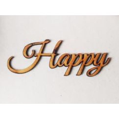 

Chipboard Mdf Cutting Laser Tulisan Happy / Untuk Bahan Scrapbook / Bahan Mahar