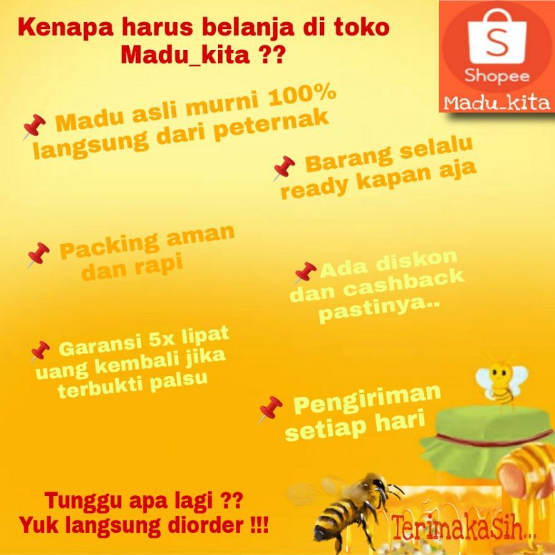 Madu Hitam Madu Klanceng Madu Murni Madu Asli Tanpa Campuran Madu Kita Indonesia