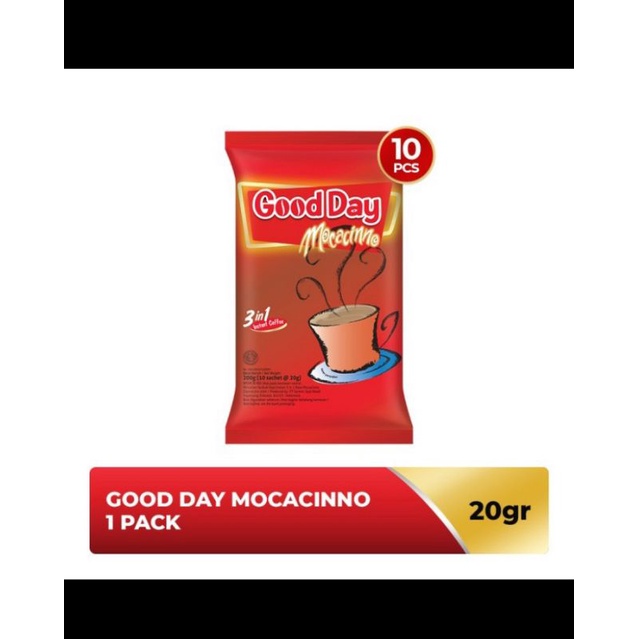 

kopi Good Day Moccacino isi 10pcs