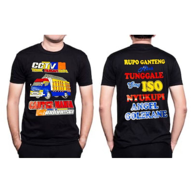 Kaos distro canter mania indonesia / kaos canter mania / kaos truk / kaos gambar truk / kaos indo