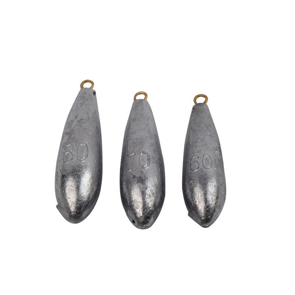 Agustinina Fishing Sinkers Quick Sinking Willow leaf Tackle Angling Gear Tenggelam Umpan Padat Memimpin Pemberat