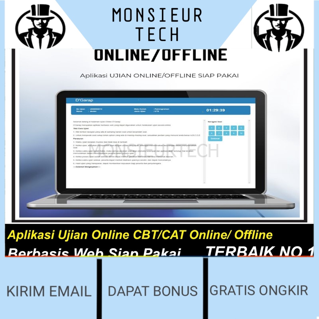 Jual Ready Aplikasi Ujian Online CBT/CAT Berbasis Web Siap Pakai ...