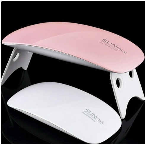 Pengering kutek kuku gel mini uv led nail lamp sunmini portable