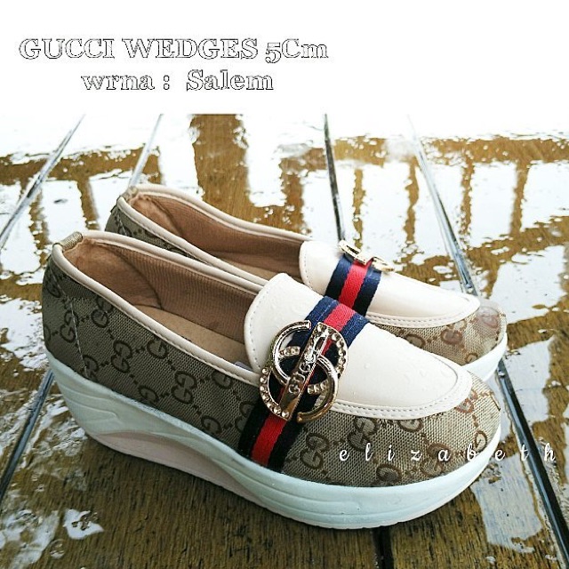 Promo sepatu gucci wedges 5cm