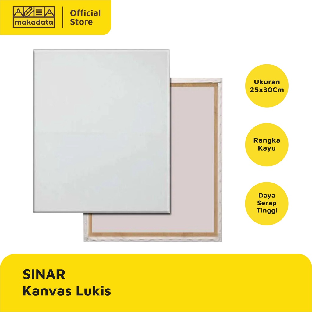 

KANVAS LUKIS SINAR PUTIH POLOS UKURAN 25 X 30 CM MURAH