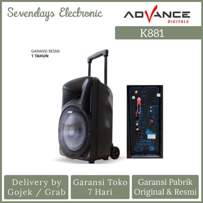Speaker Aktif Portable 8 Inch Advance K881 Bluetooth/Speaker Advance Saharaksatria