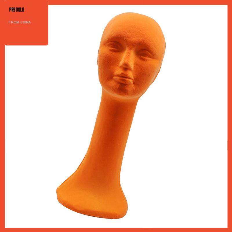 Long Neck Foam Female Human Head Display Stand Mannequin