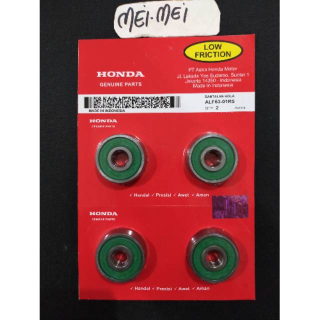 Lahar/bearing 6301 ,2rs.harga di itung 1pc