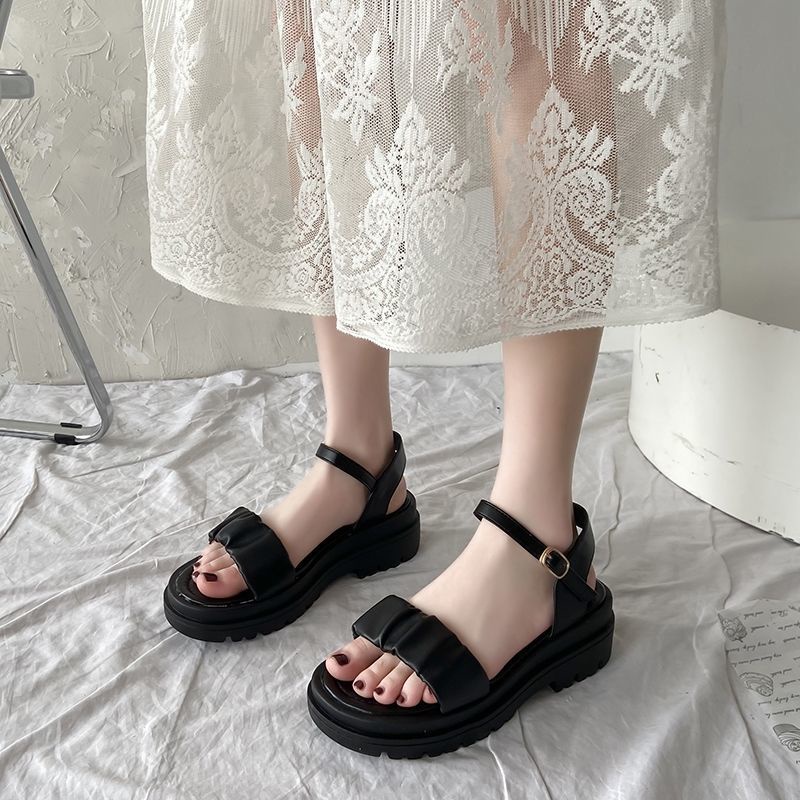 COD Sneakersdaily LX2 Sandal Wanita Wedges Korean Style Elegant Sandal