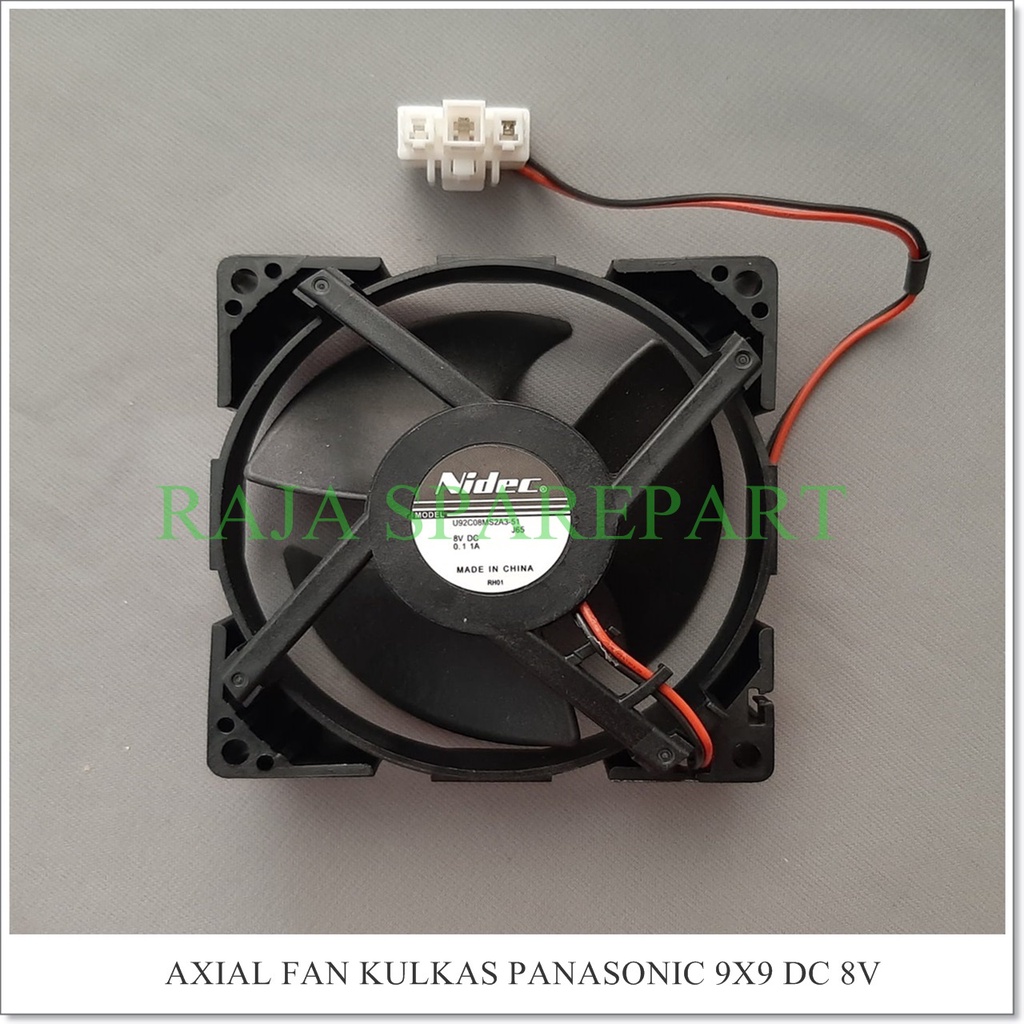 Kipas Angin Pendingin / Cooler Fan / Axial Fan DC 8V Kulkas Panasonic 9cm x 9cm NIDEC AFKP