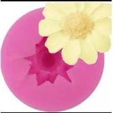 cetakan silikon puding coklat daisy besar