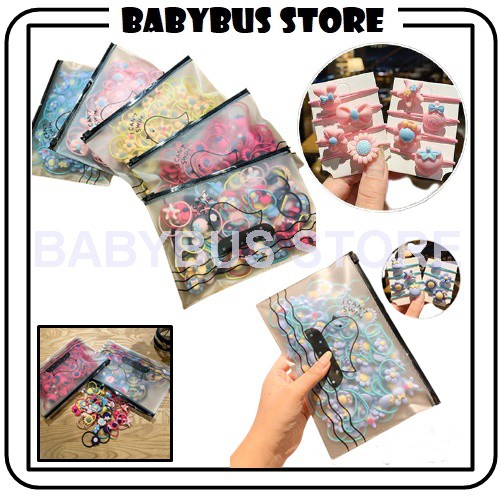 BBS  IR 6 Ikat Rambut Karet Warna-Warni Lucu Imut Gaya Korea Fashion Anak Perempuan (isi 20PCS)