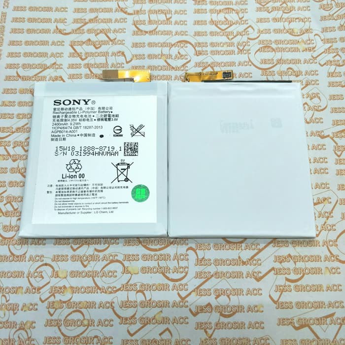 Baterai Battery Original SONY EXPERIA M4 AQUA , M4 DUAL , LIS1576ERPC , E2303 E2353 AGPB014-A001