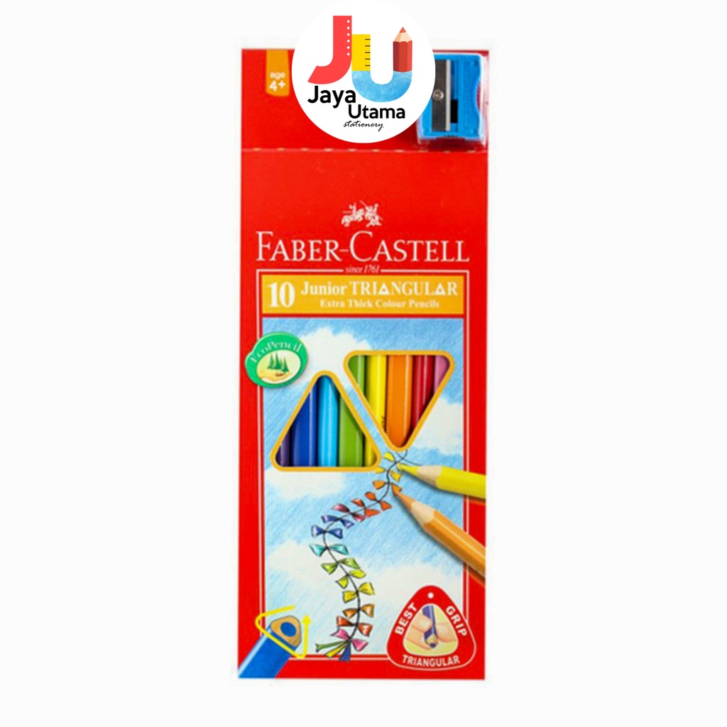 

Faber Castell Junior Triangular Colour 10 Pensil Warna Anak