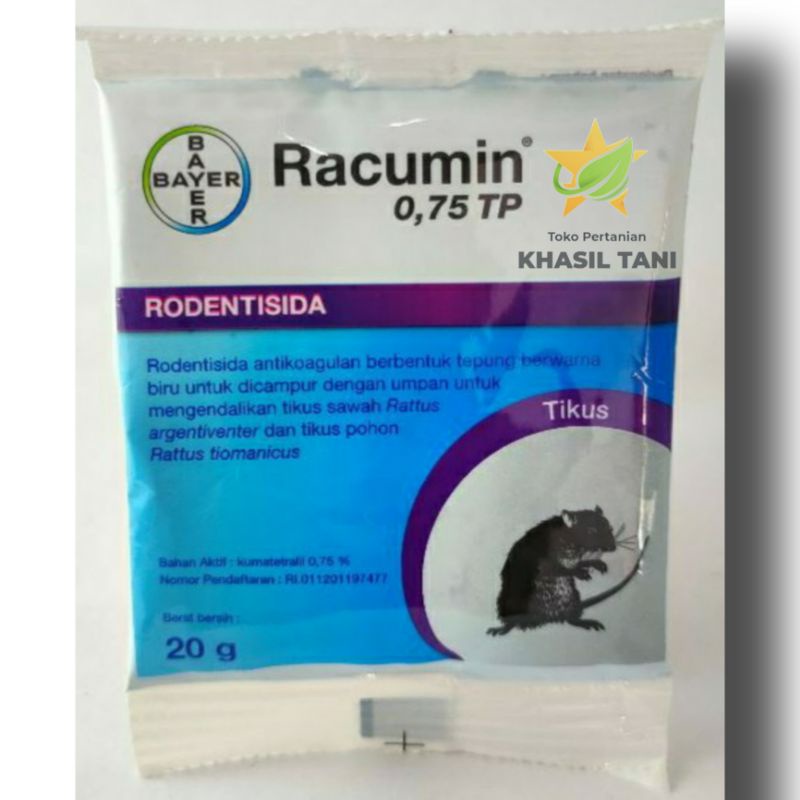 Rodentisida RACUMIN 0.75 TP 20gr - Bayer Racun Tikus Racumin