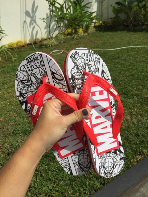  MINISO  Marvel Sandal  Jepit Pria Sandal  Karet  Santai untuk 