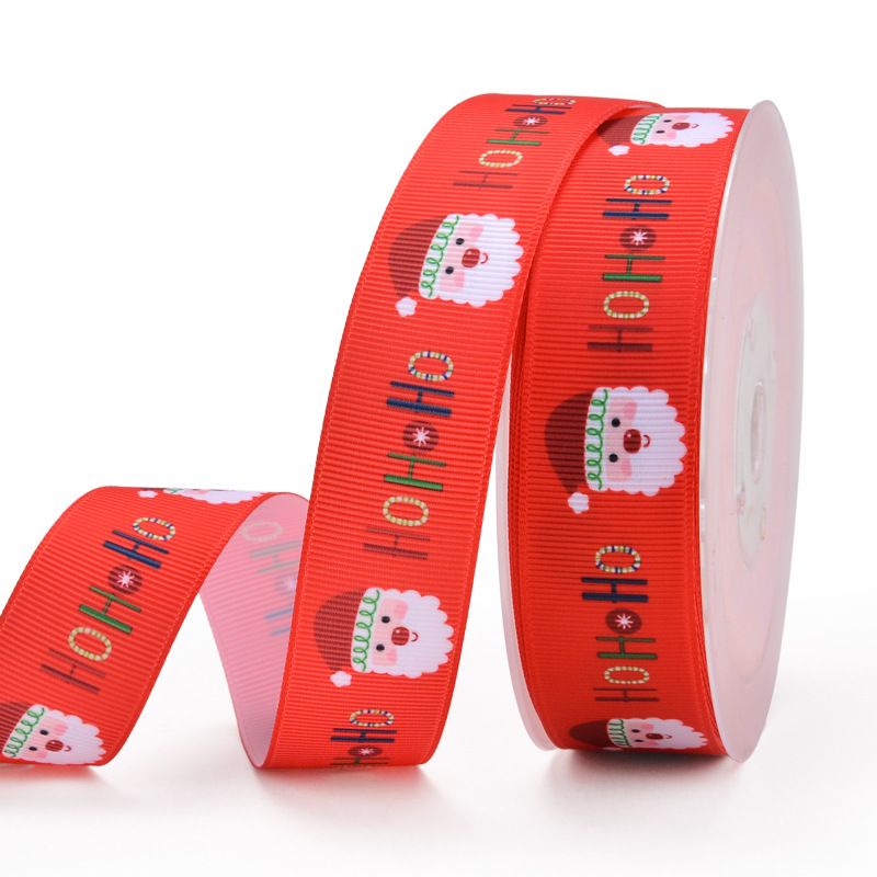 PITA RIBBON NATAL LUCU PITA KADO MERRY CHRISTSMAS /meter P-2.5cm