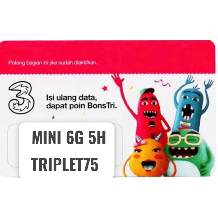 VOUCHER TRI MINI 6GB 5HARI