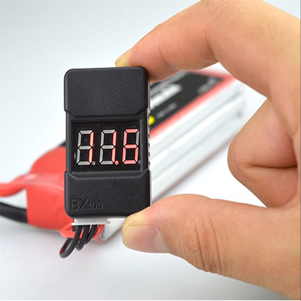 〖Factory Supplier/COD〗BX100 Tester Buzzer Alarm Voltase Rendah untuk Baterai Lipo 1-8S 1-8S rc374