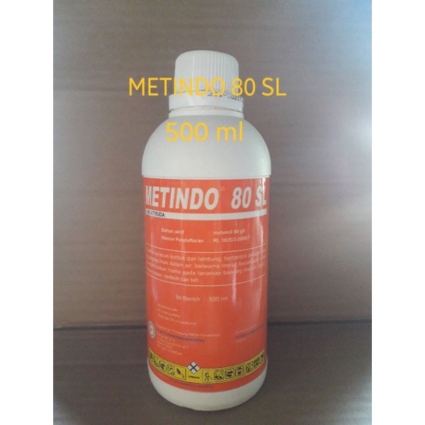 insektitisida METINDO 80 SL 500ml metomil cair mengendalikan hama ulat grayak dan kaper