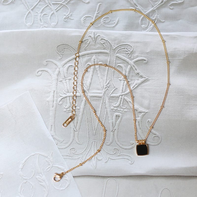 [ Bayar Ditempat ] Kalung Titanium Original Rantai Rose Gold 45 Cm / Accesories Wanita Kalung Lapis Emas 18K Rose Gold / Kalung Titanium Import