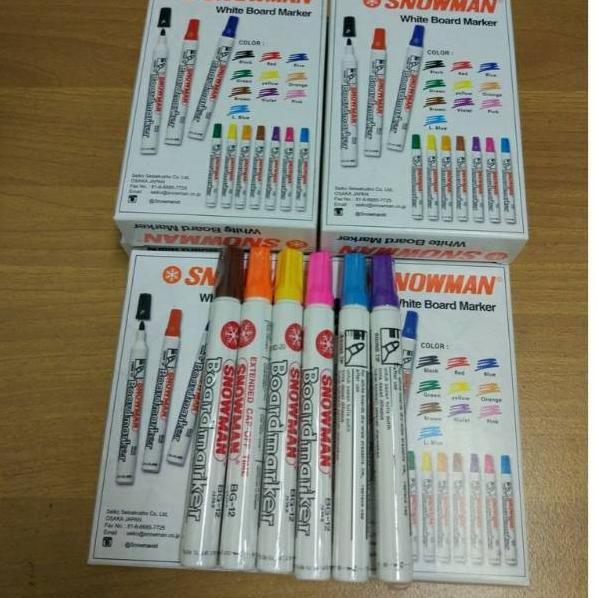

*BigSale* ↷ Spidol SNOWMAN (BG12) WHITEBOARD - FANCY COLOR れ Best Seller!!