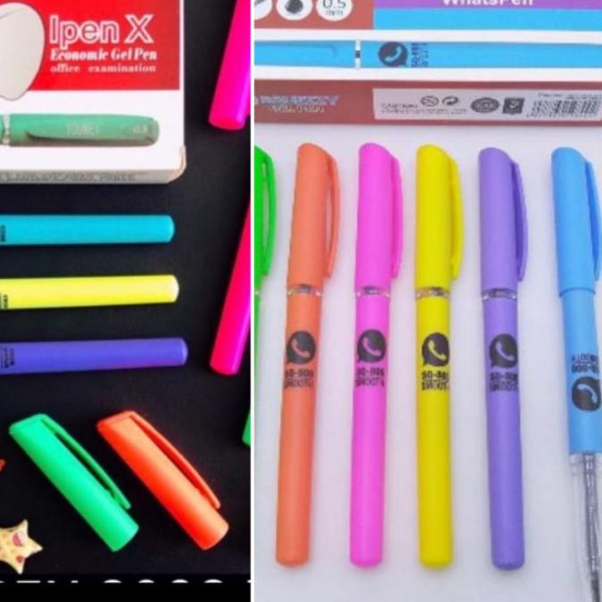 

✅HAPPY SHOPPING❤ (12 Pcs/1 Lusin) Bolpen/ Pulpen/ Pena 0,5mm WhatsApp SQUEEZY SQ-800/ IPEN APPLE APEL YOU MEI G-8003 termurah se indonesia