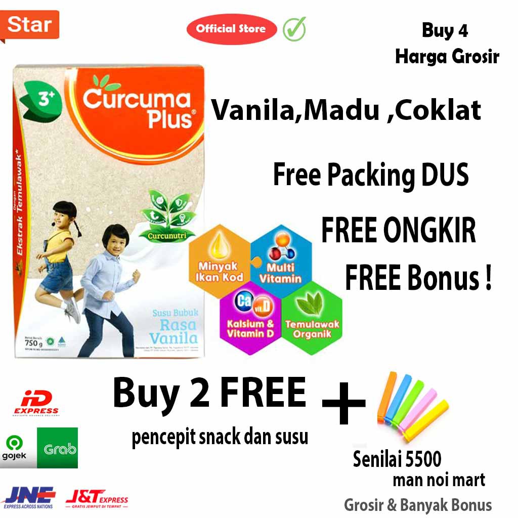 

Curcuma Plus 750g Vanilla / Madu / Coklat / Vanila..SUSU. MAN NOI.T