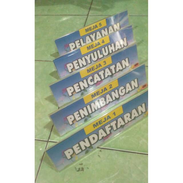 

Papan Meja Arcylic Cantik New Design 2019