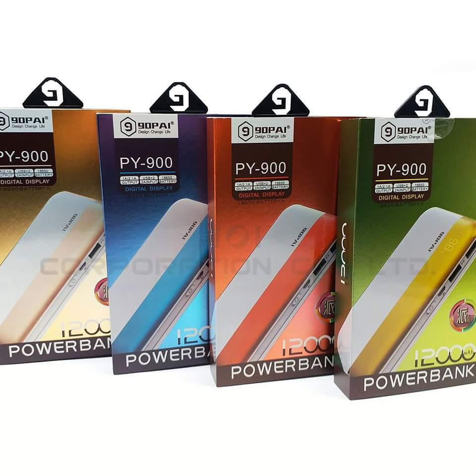 Power Bank Gopai 12000mAh LED Display Original