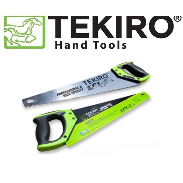 Tekiro Hand Saw 2 Teeth / Gergaji Kayu 2 Mata 18 Inch 450 mm 7 TPI