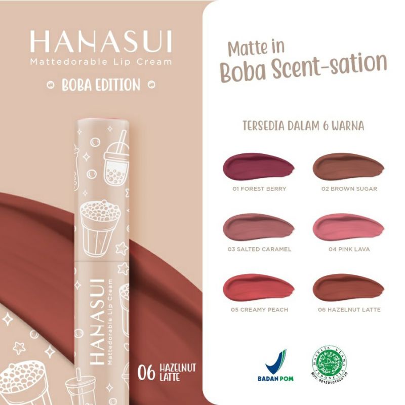 HANASUI LIP CREAM BOBA EDITION