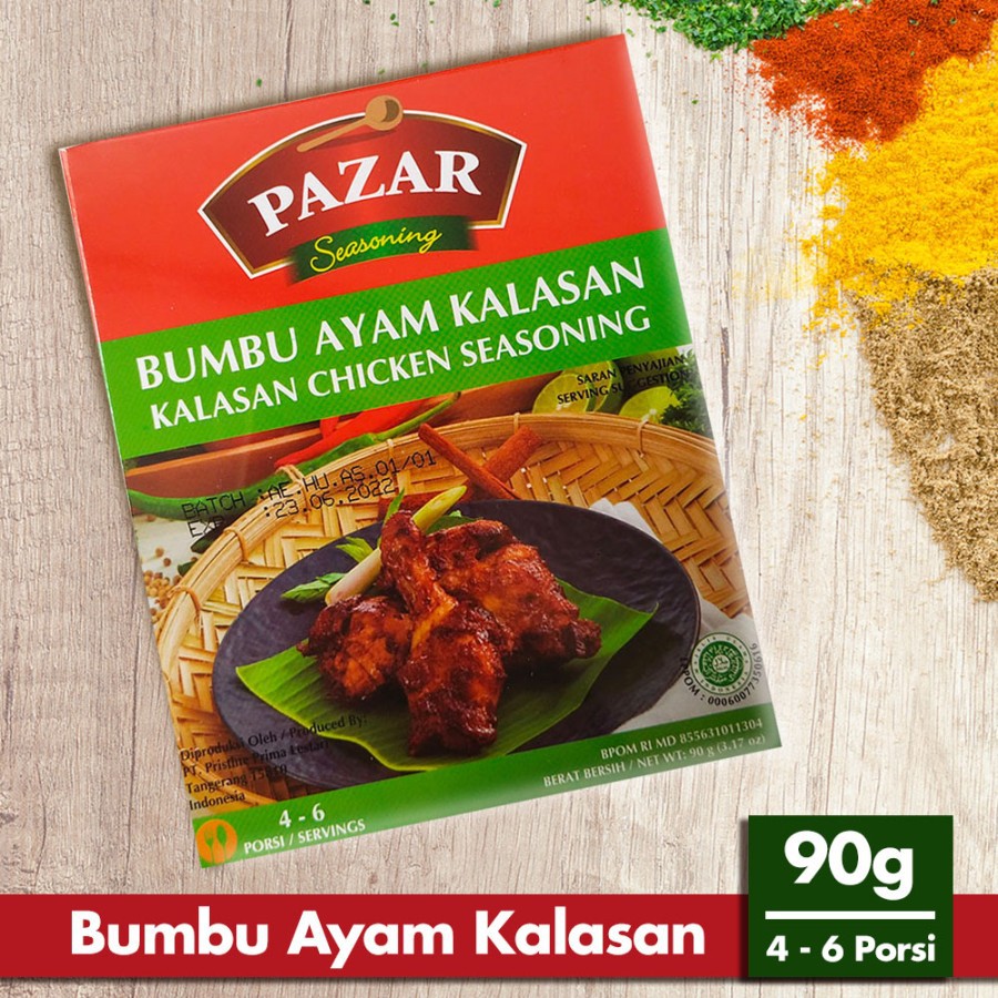 

PAZAR BUMBU AYAM KALASAN - Bumbu Masak Instan Box 90g