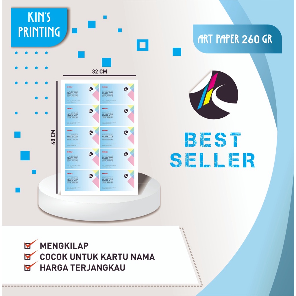 Print / Cetak Art Paper 260 gsm A3+