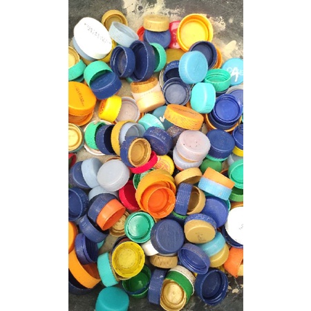 Tutup botol plastik Bekas