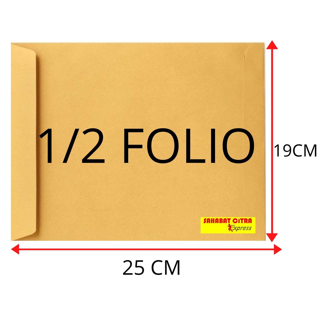 

AMPLOP COKLAT UK 1/2 FOLIO 19X25CM PACK NEURO 信封