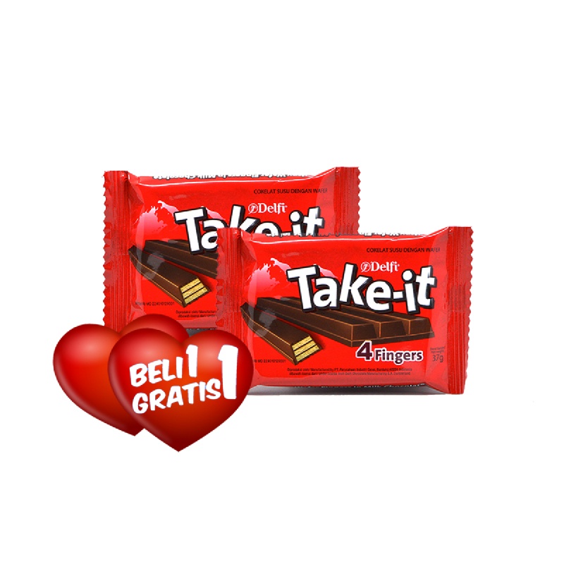 

Delfi Take It 4 Finger 37 gram Beli 1 Gratis 1