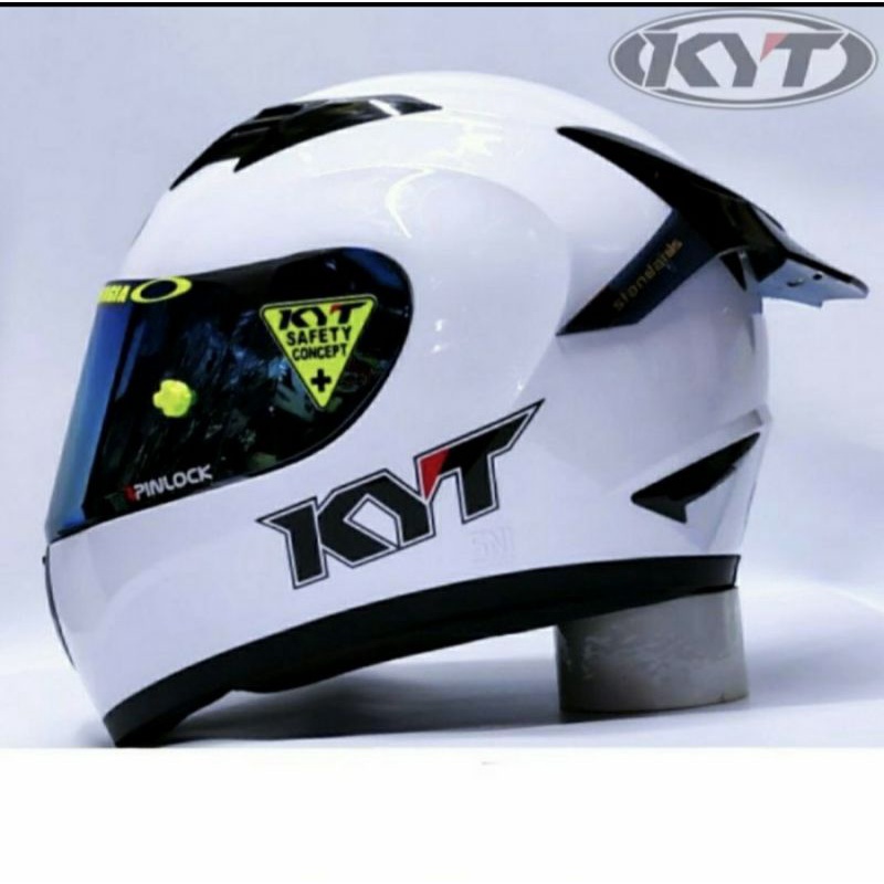 helm full face kyt r10 black doff paket ganteng-hitam LEOPARD-M