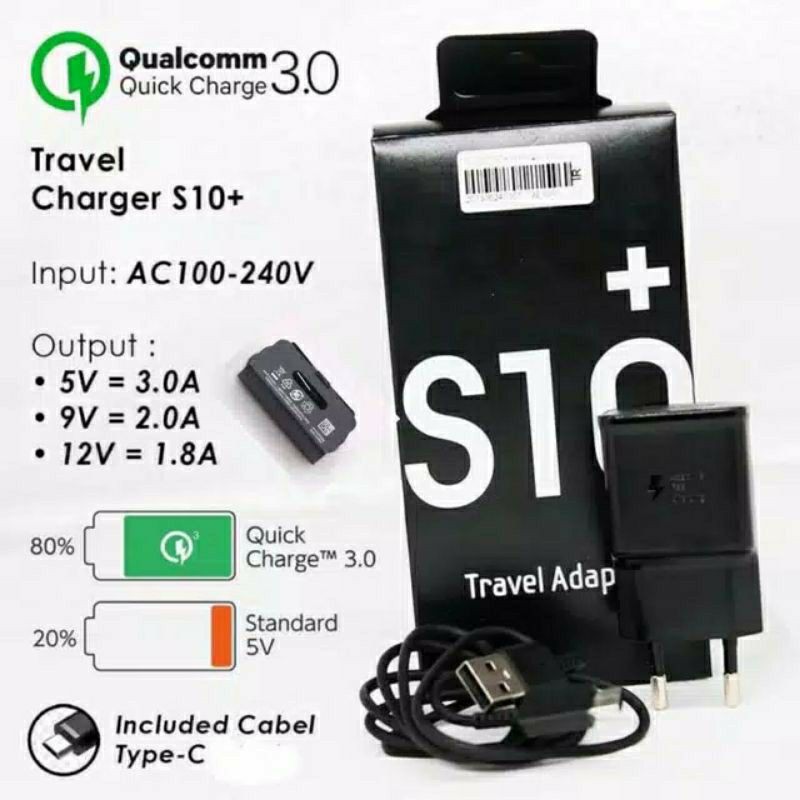 CHARGER SAMSUNG ORIGINAL TYPE C / CHARGER S10+ TYPE C