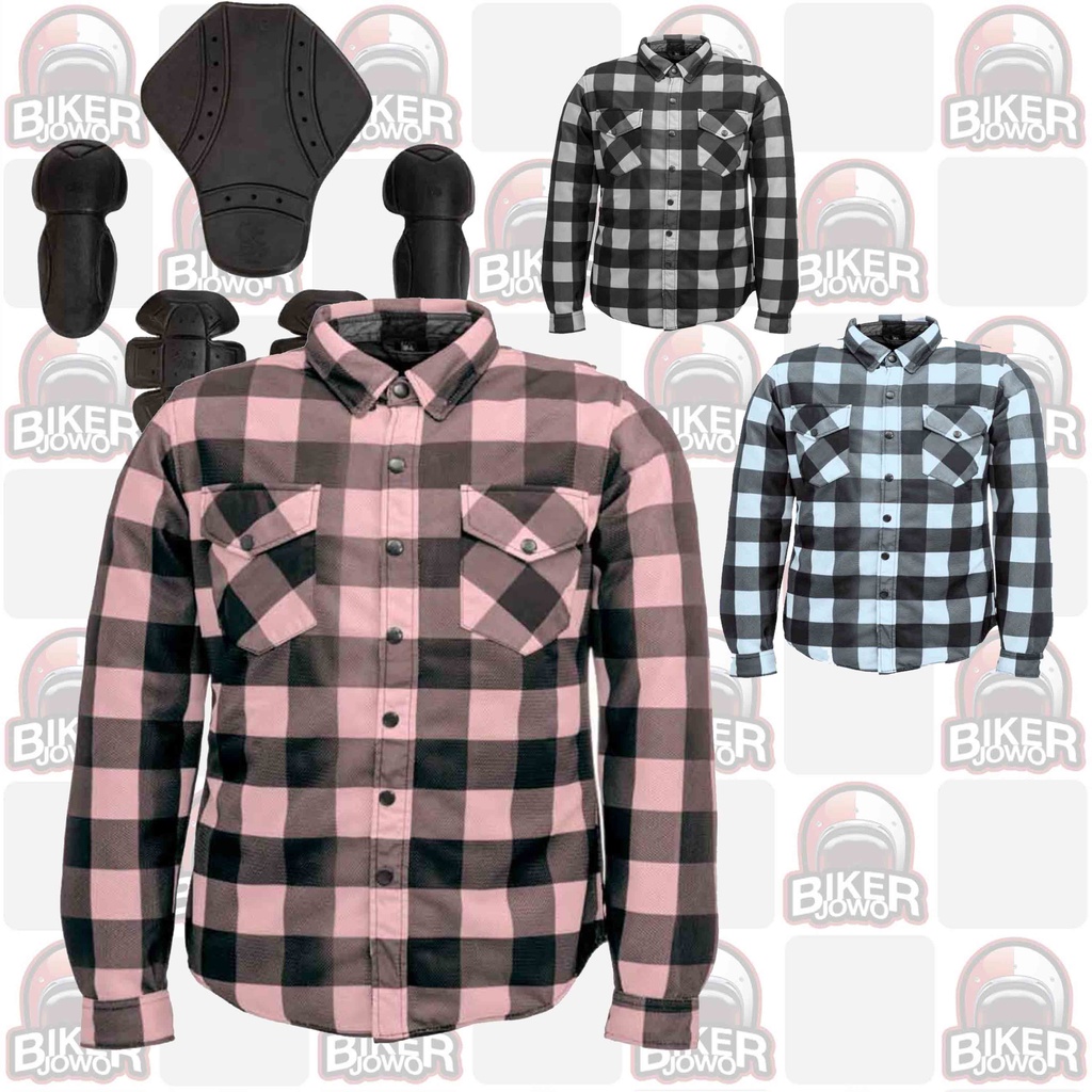 Kemeja Protektor Skull Riderz Air Rider Mesh Ladies PROTECTIVE SHIRT CLOTHING Jaket Touring Wanita B