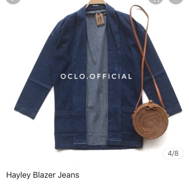 preloved blazer jeans by oclo official baru dipake 2x